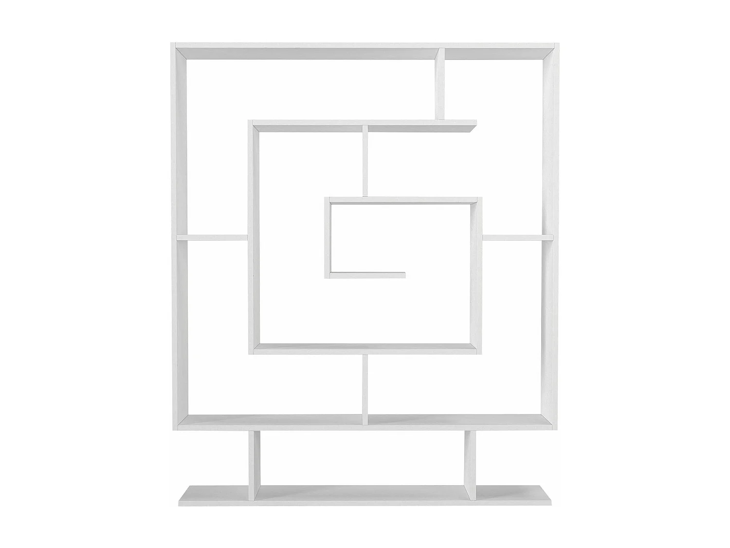 Estante de estilo escandinavo – 124,8 x 149,4 x 22 cm – branca – painel de partículas revestido de melamina