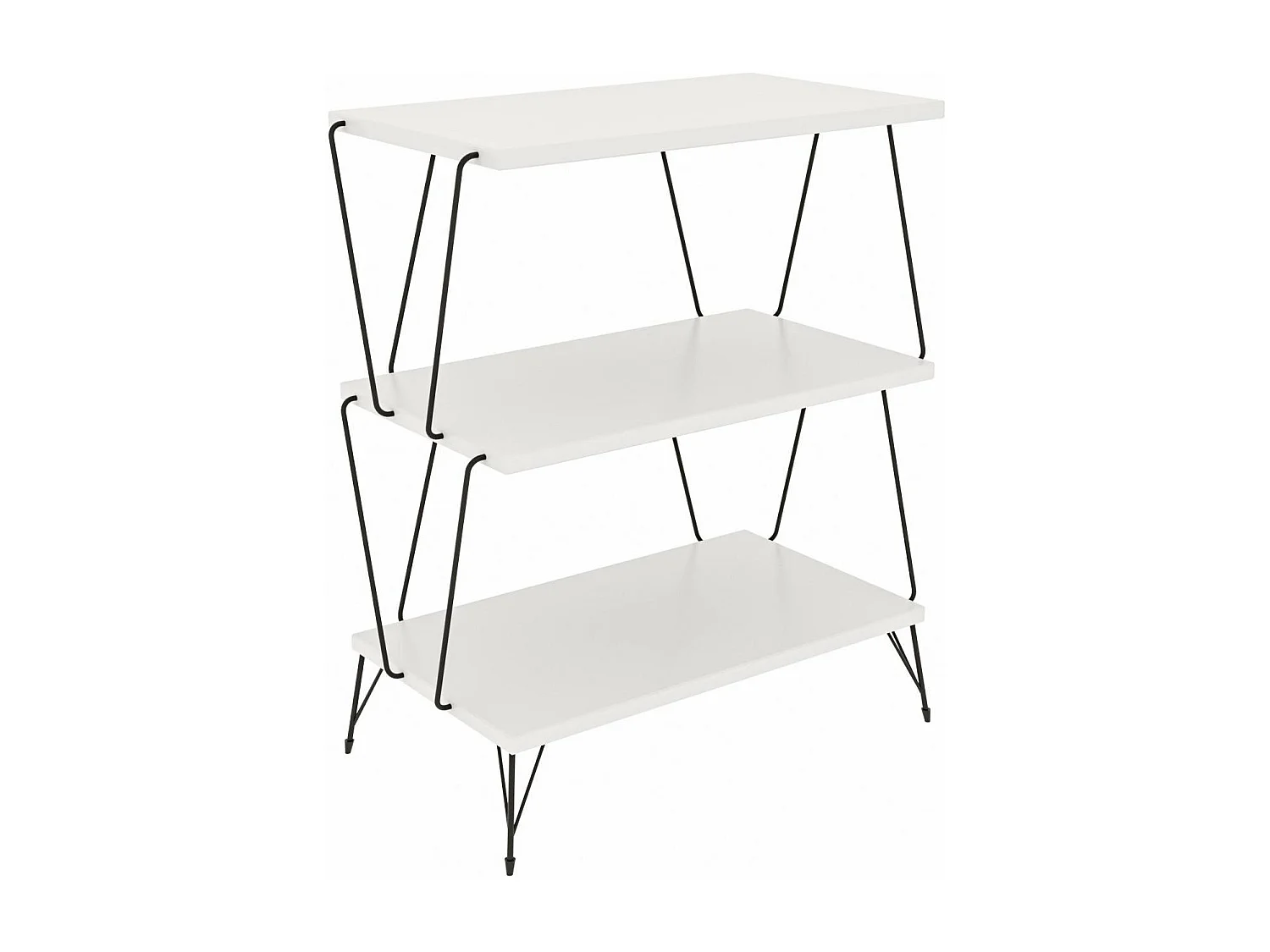 Estantería Kailua 1445, Abierta sin pared trasera, Metal|Aglomerado laminado, 75x48x31cm