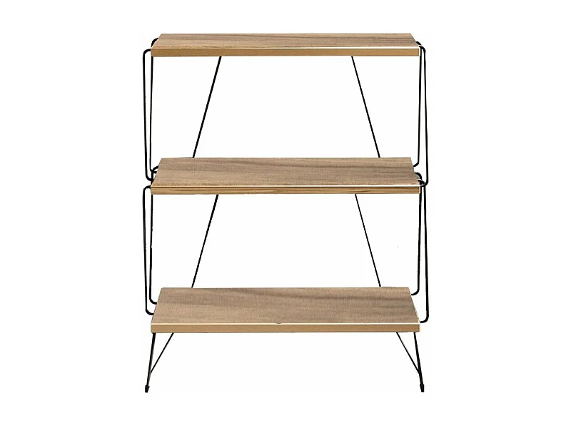 Estantería Kailua 1445, Abierta sin pared trasera, Metal|Aglomerado laminado, 75x48x31cm