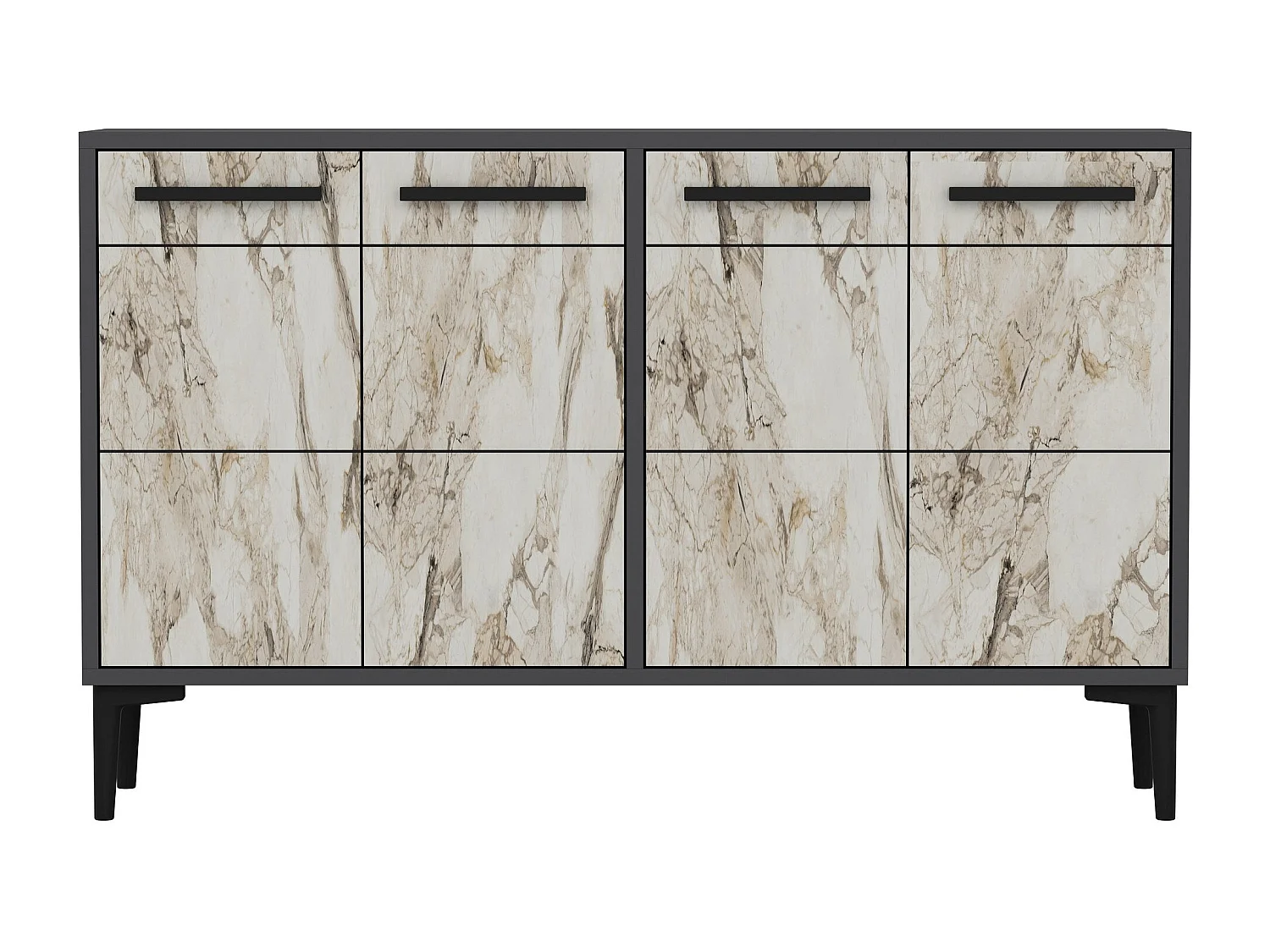 Aparador – 120cm x 30cm – Antracite e Mármore