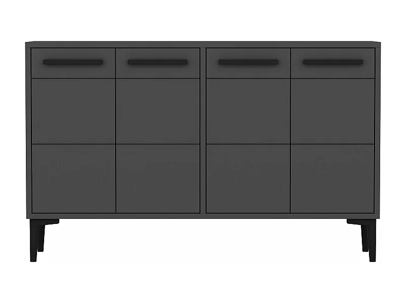 Aparador – 120 x 30 x 75 cm – Antracite – MDF Revestido em Melamina