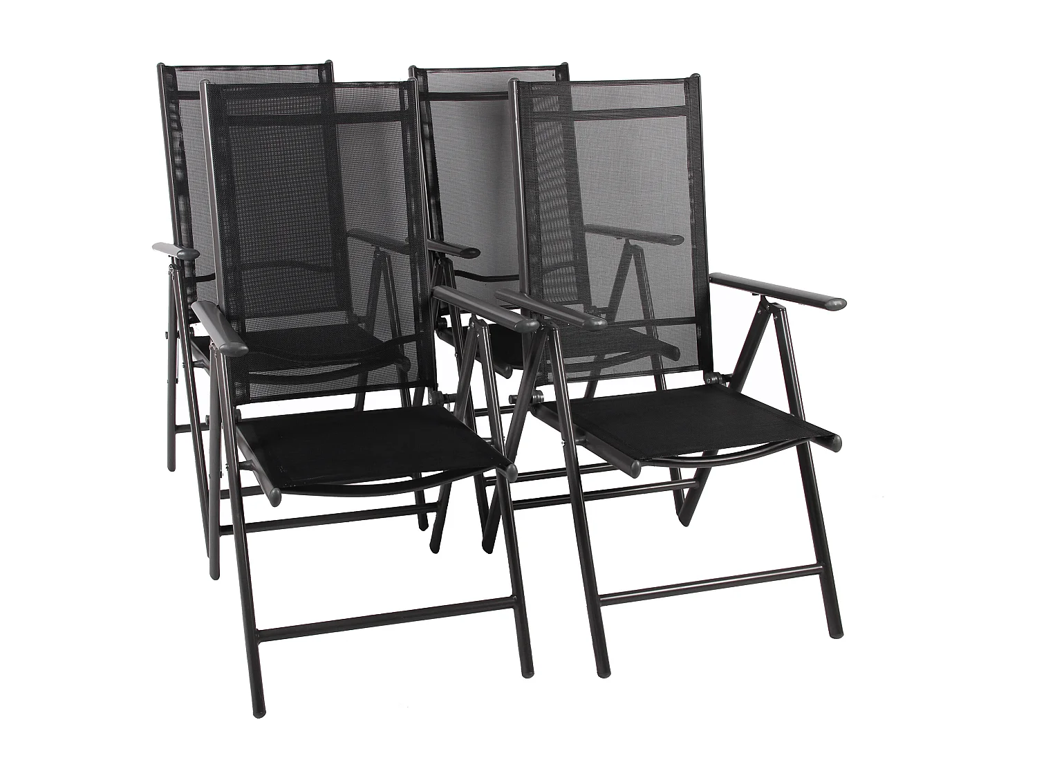 5 tlg. Alu Glas Tisch Gartenset Sitzgruppe 80 SW