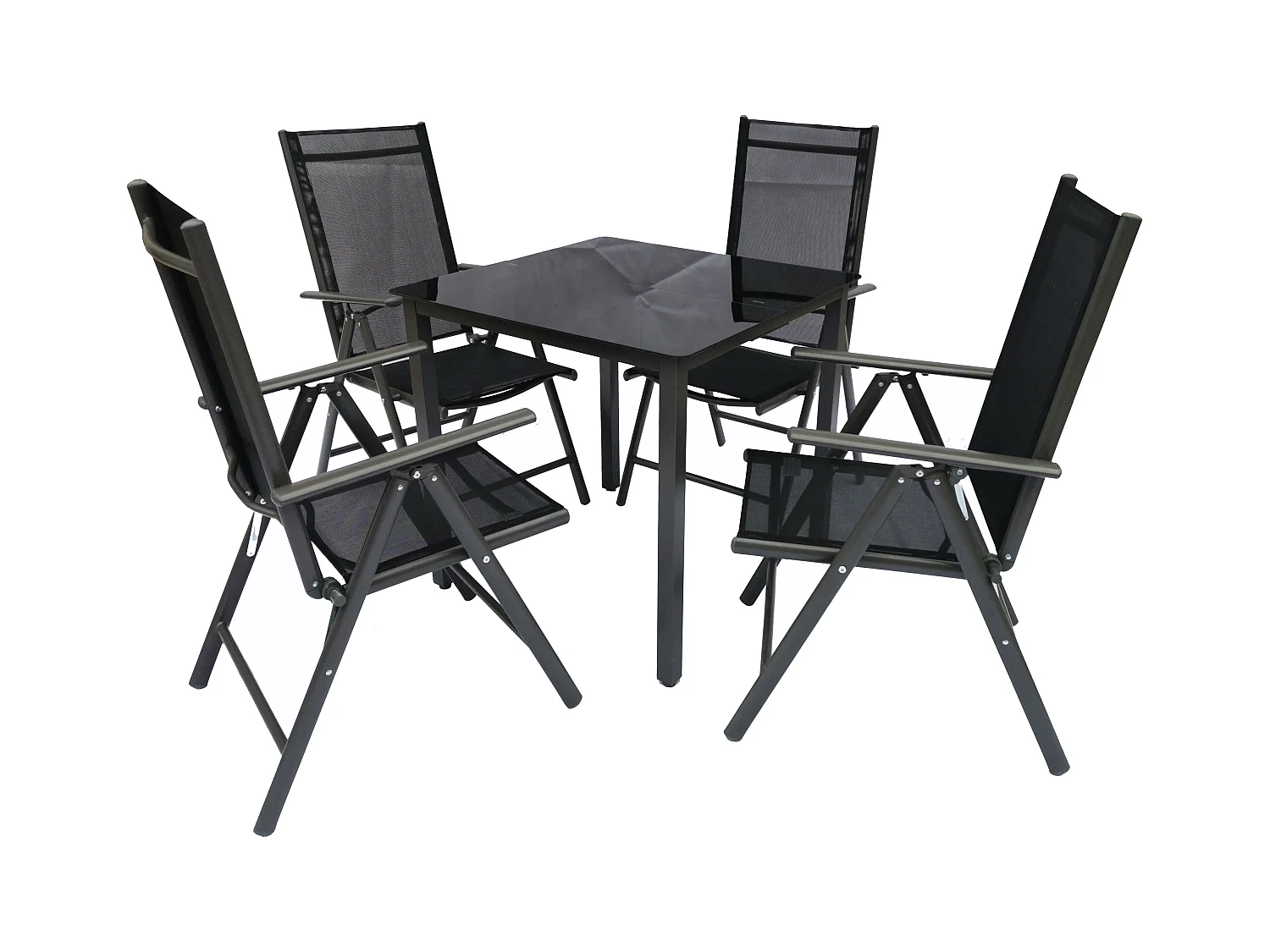 5 pz Alu Set da giardino in vetro Seat Group 80SW