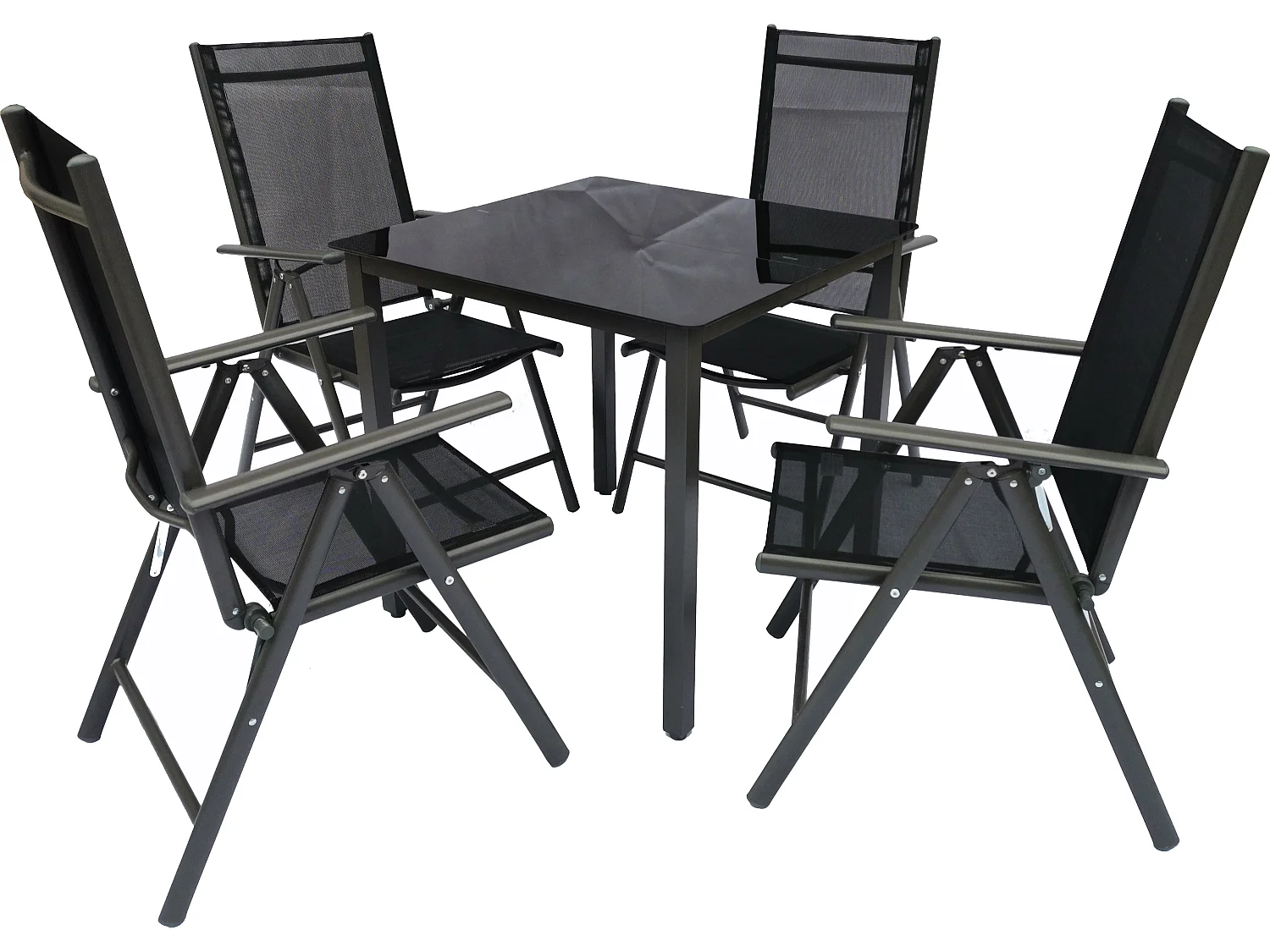 5 pz Alu Set da giardino di vetro Seat Group 80SW