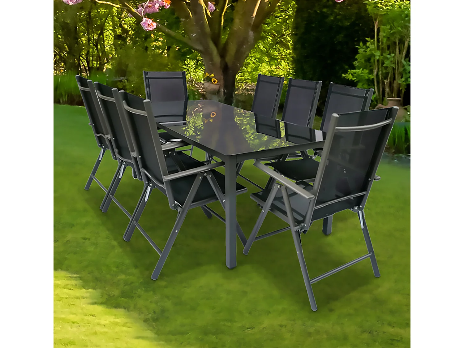 Garden furniture set Miami Anthracite See Selection