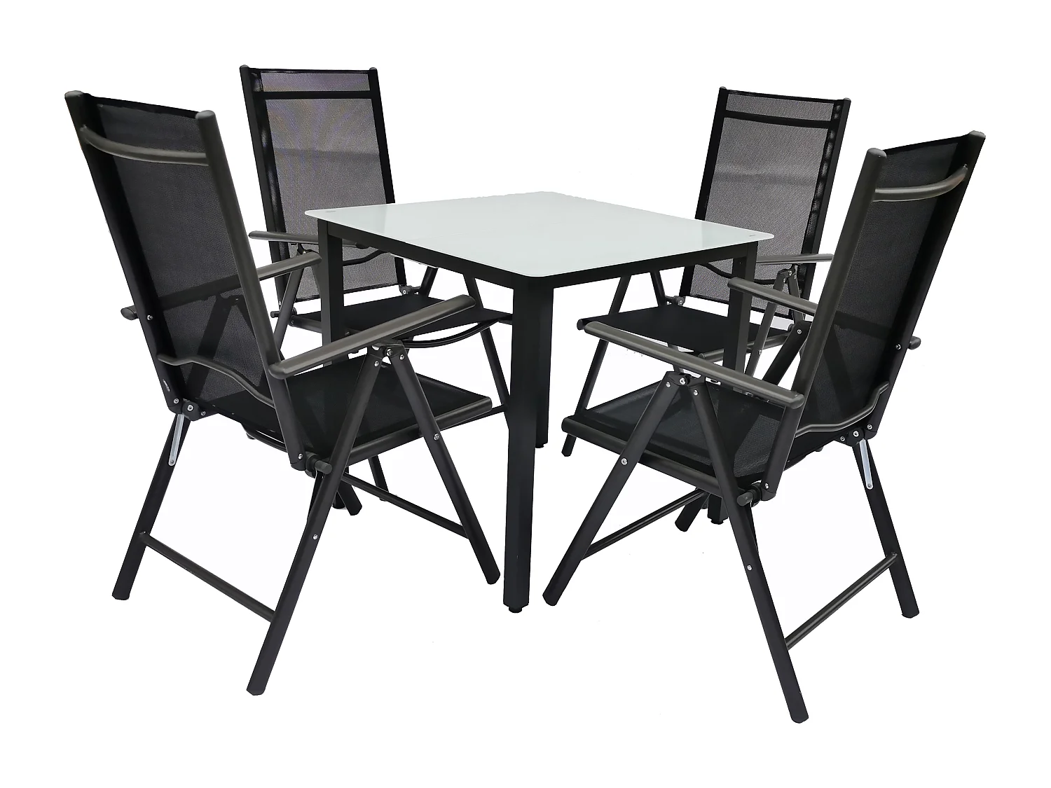 5 tlg. Alu Gartenset Sitzgruppe 80 MA