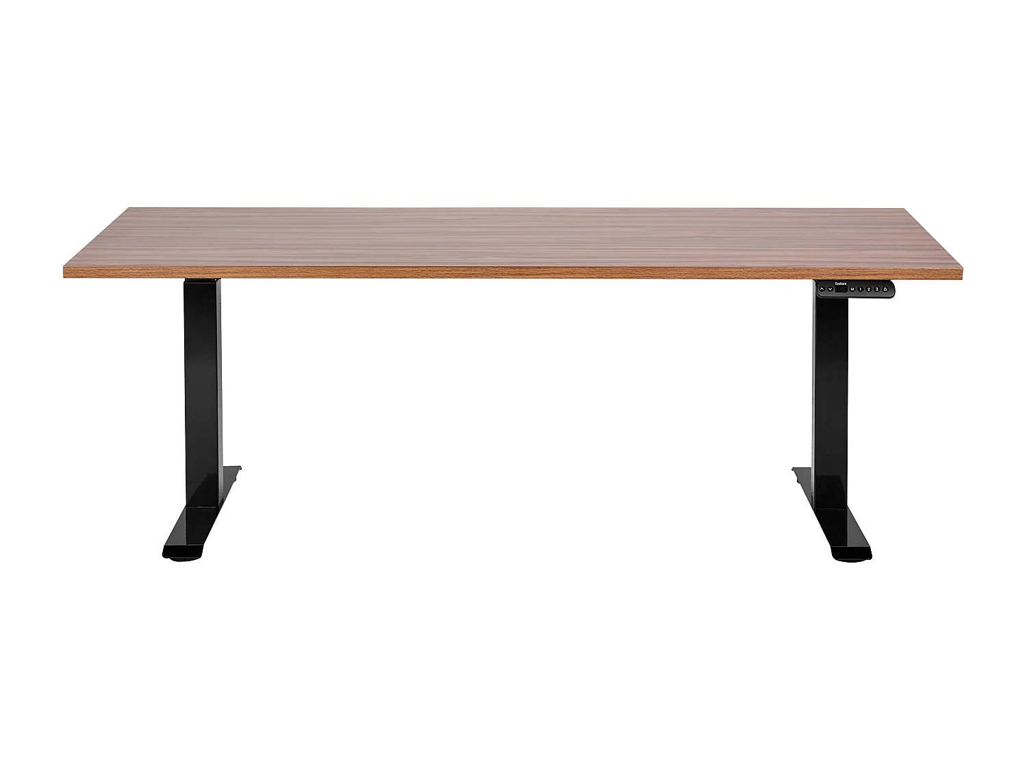 Bureau elektrisch verstelbaar donkerhout/zwart 180 x 80 cm DESTINES