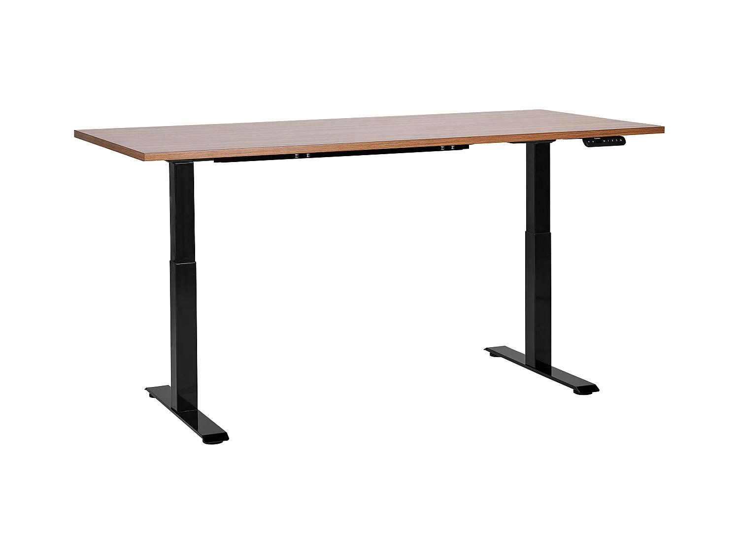 Bureau réglable en hauteur électriquement DESTINES Marron/noir 180 cm 80 cm