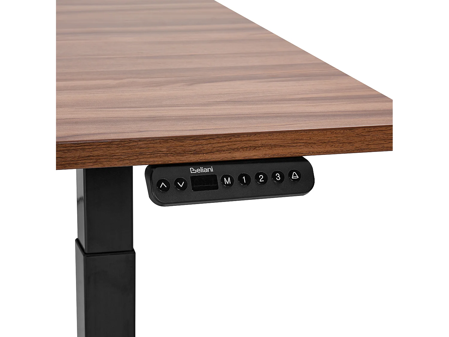 Elektrisch höhenverstellbarer Schreibtisch USB braun/schwarz 180x80cm DESTINES