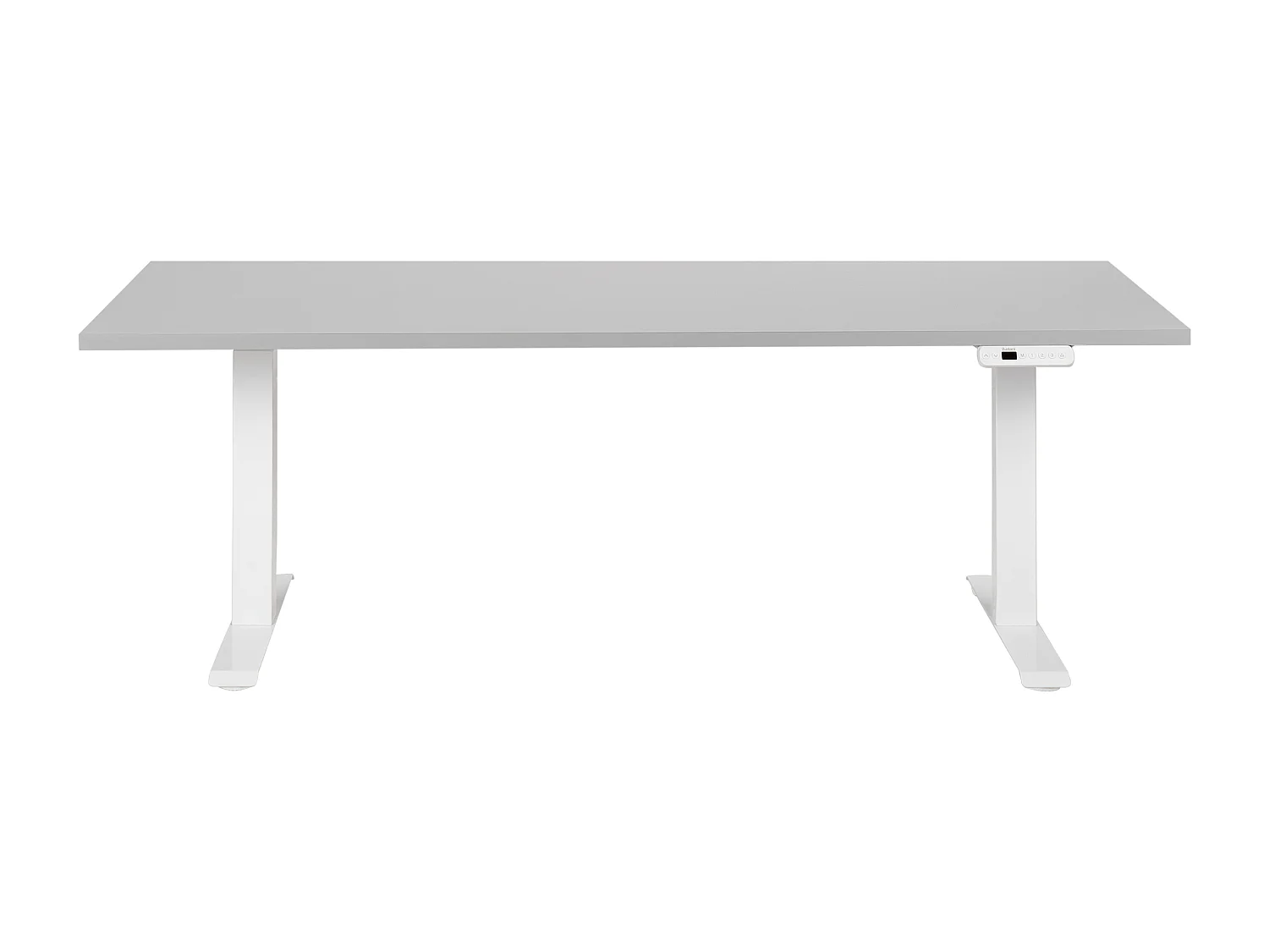 Bureau elektrisch verstelbaar grijs/wit 180 x 80 cm DESTINES