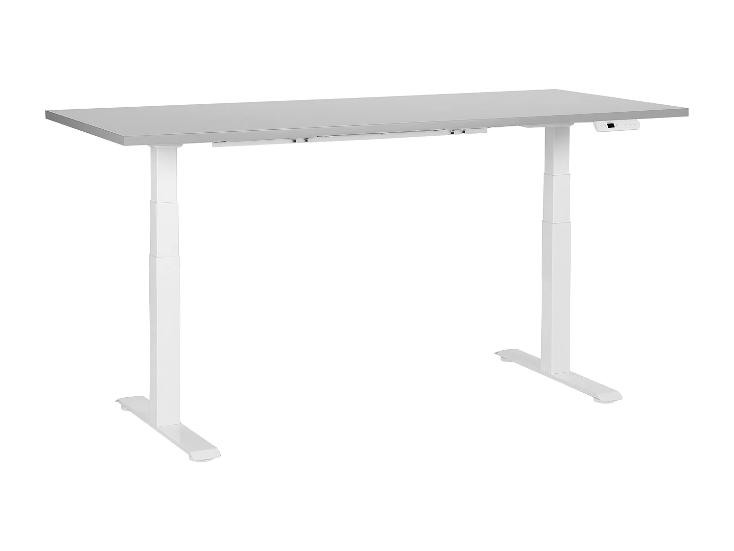 Bureau elektrisch verstelbaar grijs/wit 180 x 80 cm DESTINES