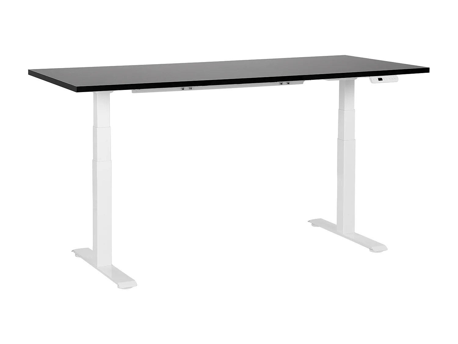 Scrivania regolabile elettricamente nero e bianco 180 x 80 cm DESTINES