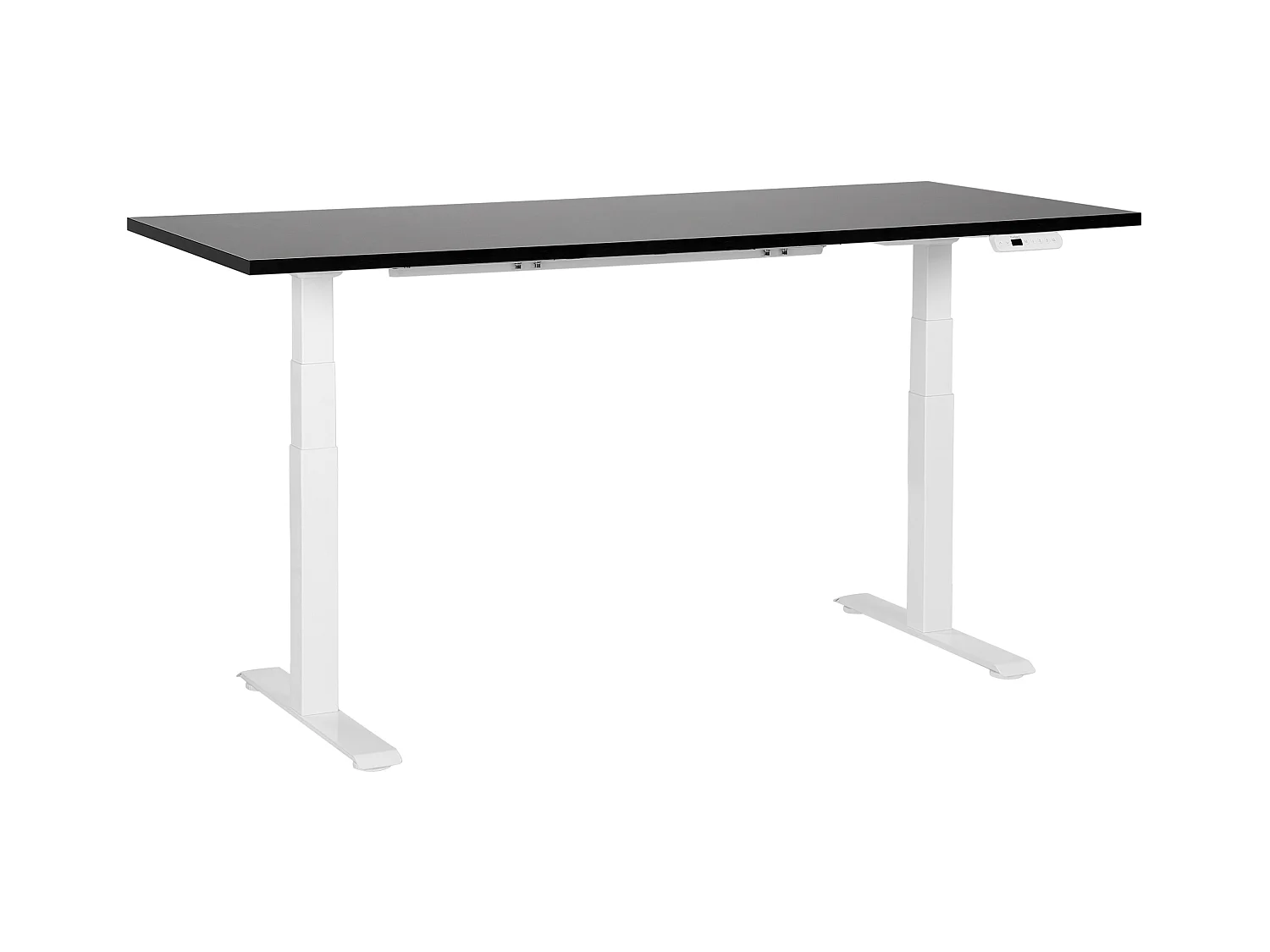 Bureau réglable en hauteur électriquement DESTINES Noir/blanc 180 cm 80 cm