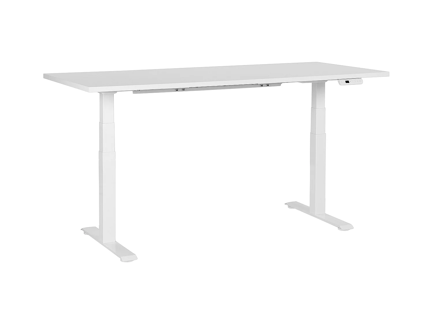 Bureau réglable en hauteur électriquement DESTINES Blanc 180 cm 80 cm