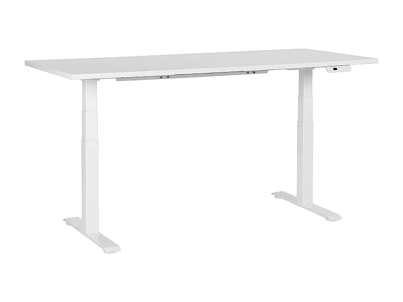 Biurko regulowane elektrycznie 180 x 80 cm białe DESTINES