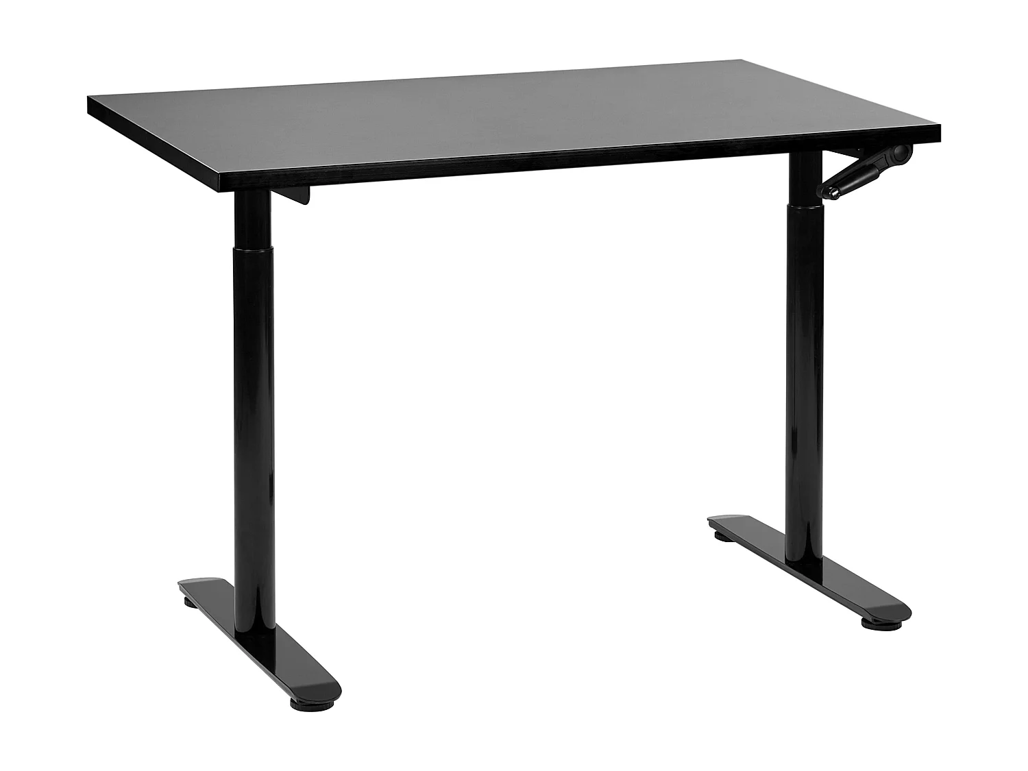 Bureau réglable en hauteur manuellement DESTINAS Noir 120 cm 72 cm