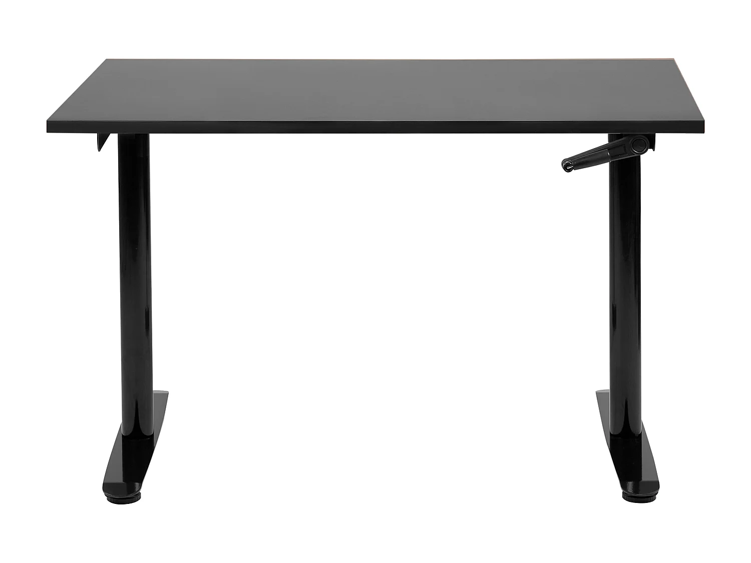 Secretária elevatória manualmente ajustável preta 120 x 72 cm DESTINAS