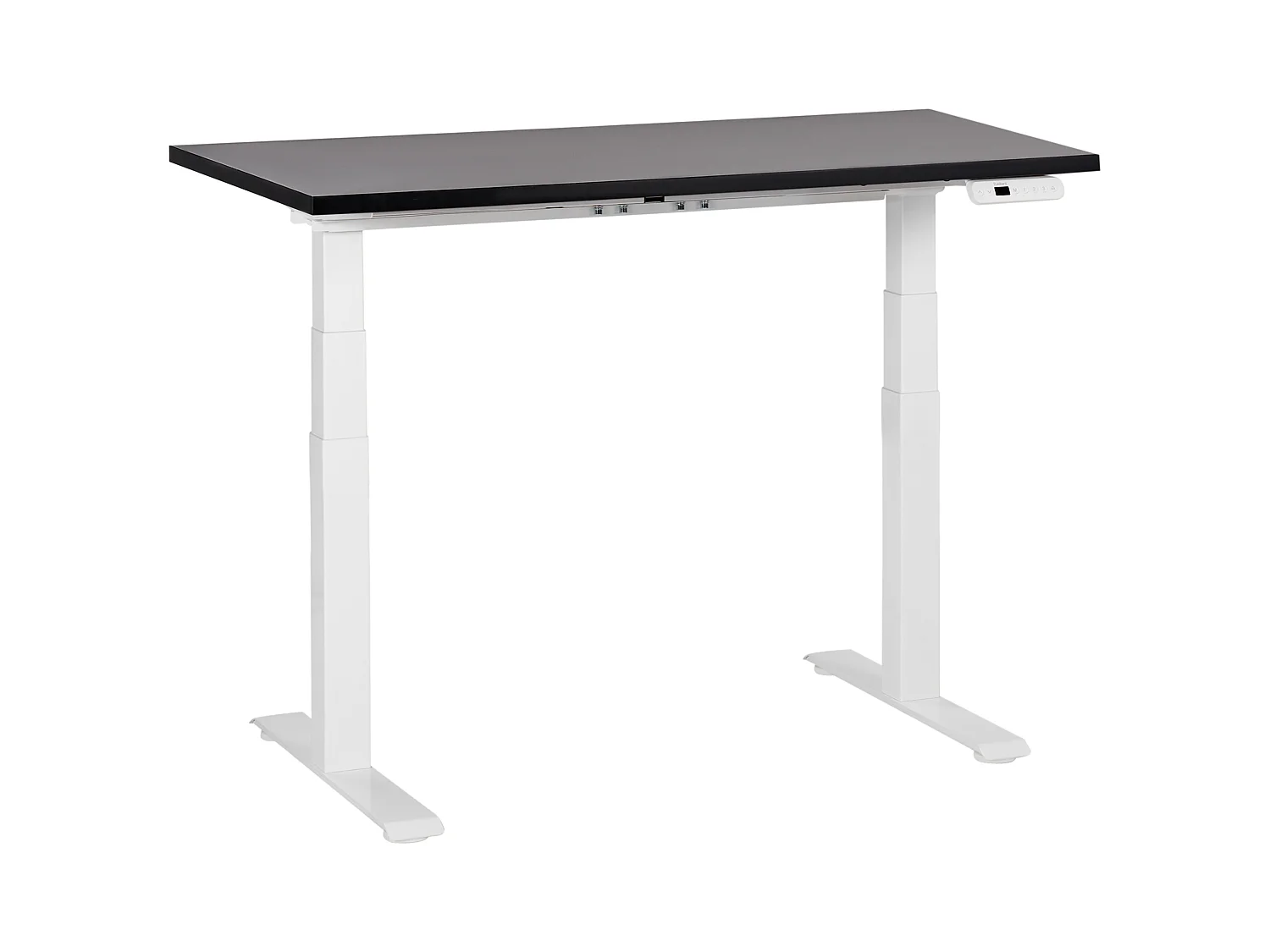 Bureau réglable en hauteur électriquement DESTINES Noir/blanc 120 cm 72 cm