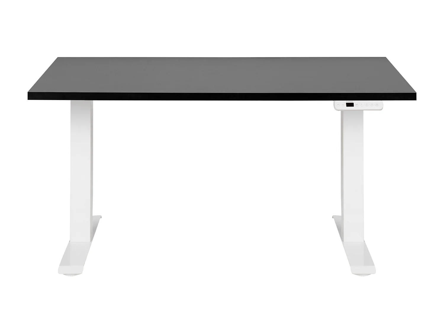 Bureau réglable en hauteur électriquement DESTINES Noir/blanc 120 cm 72 cm