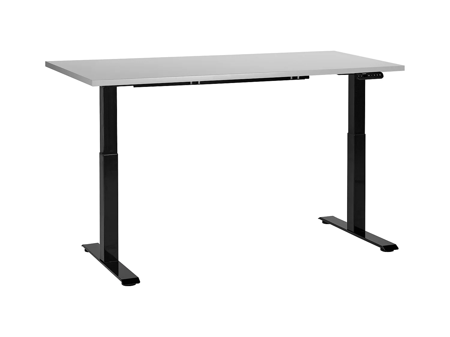 Bureau réglable en hauteur électriquement DESTINES Gris/noir 160 cm 72 cm
