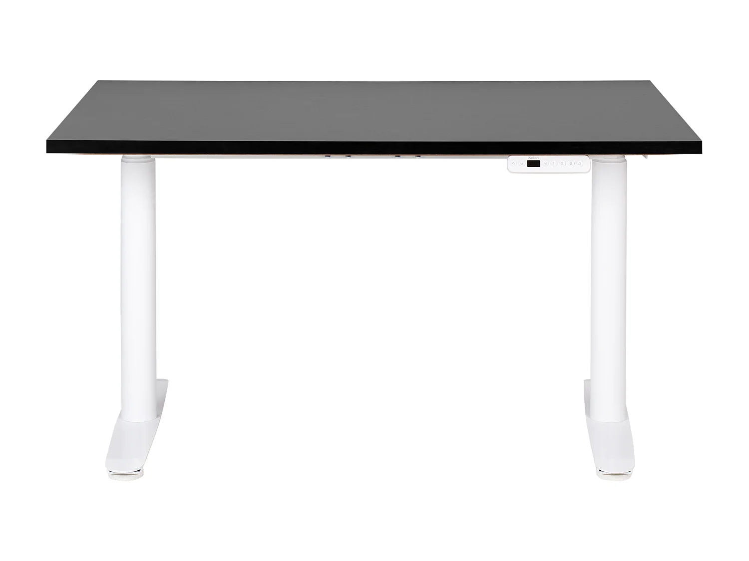 Biurko regulowane elektrycznie 120 x 72 cm czarno-białe DESTINAS