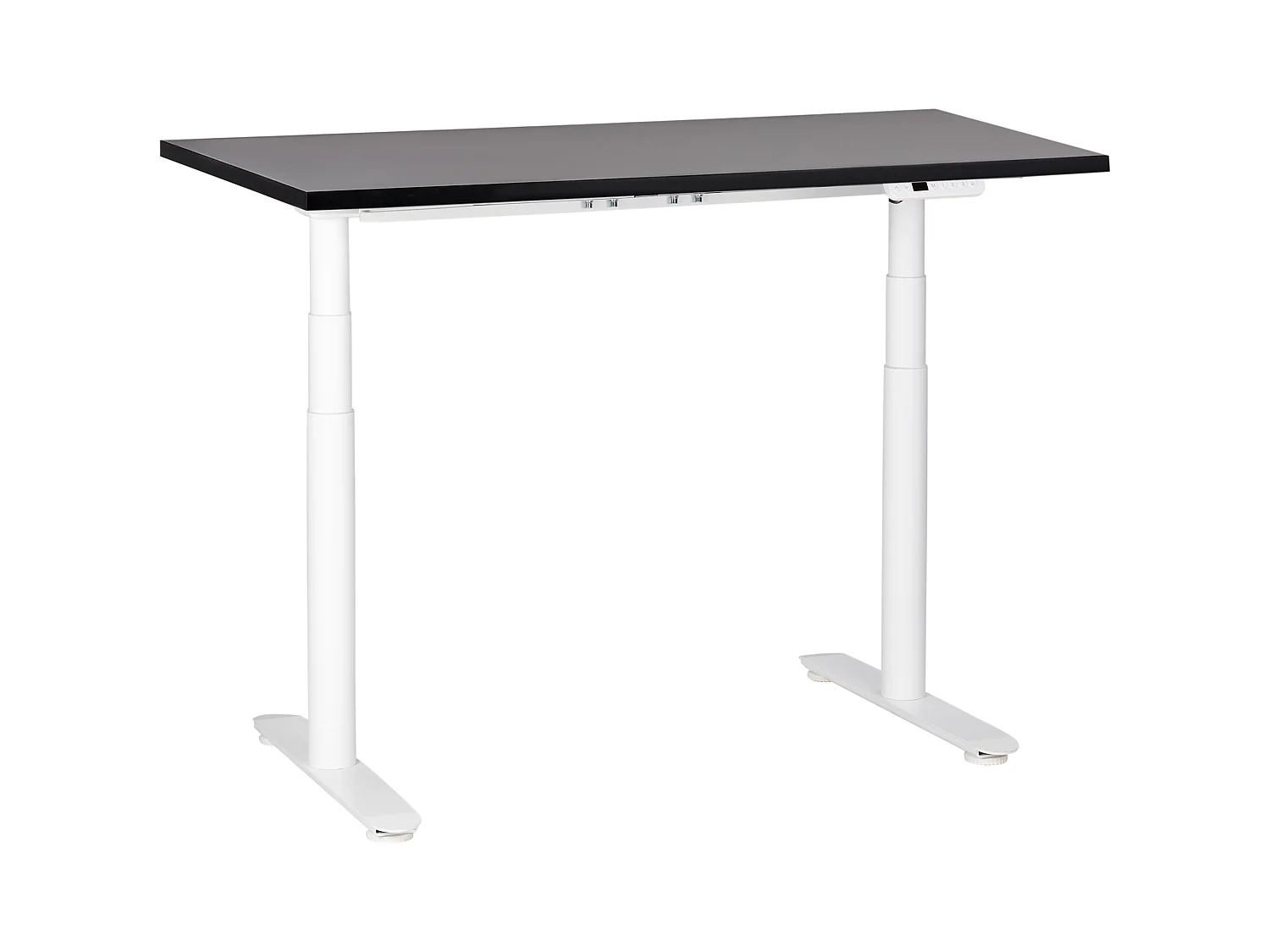 Elektrisch höhenverstellbarer Schreibtisch USB schwarz/weiß 120x72 cm DESTINAS