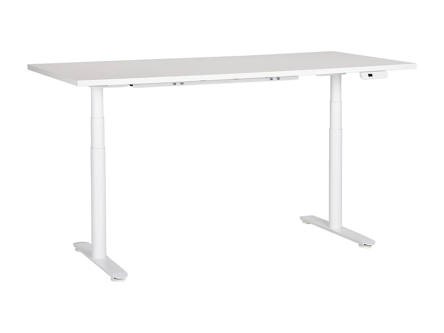 Elektrisch höhenverstellbarer Schreibtisch USB weiß 180x80 cm DESTINAS