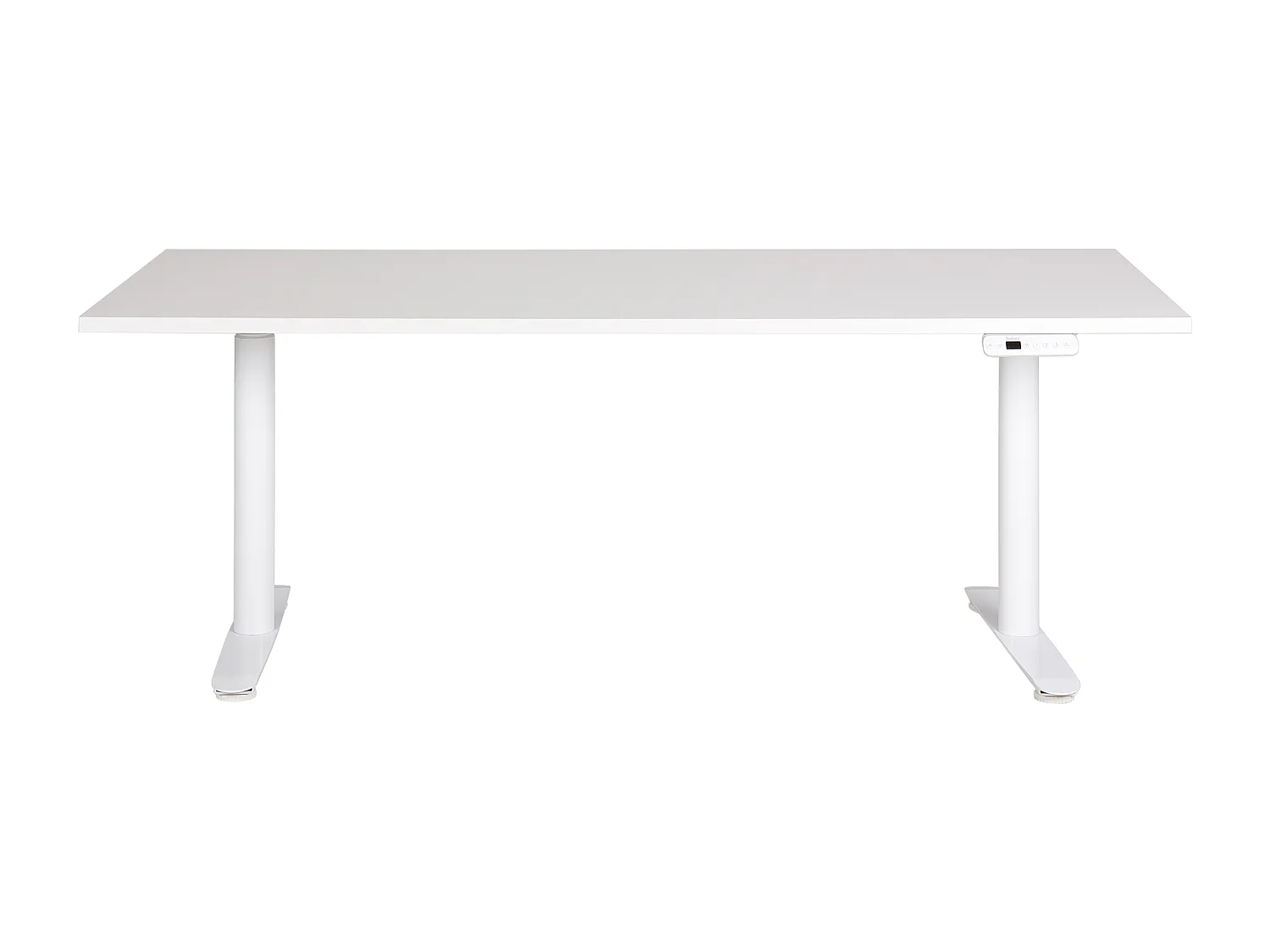 Elektrisch höhenverstellbarer Schreibtisch USB weiß 180x80 cm DESTINAS