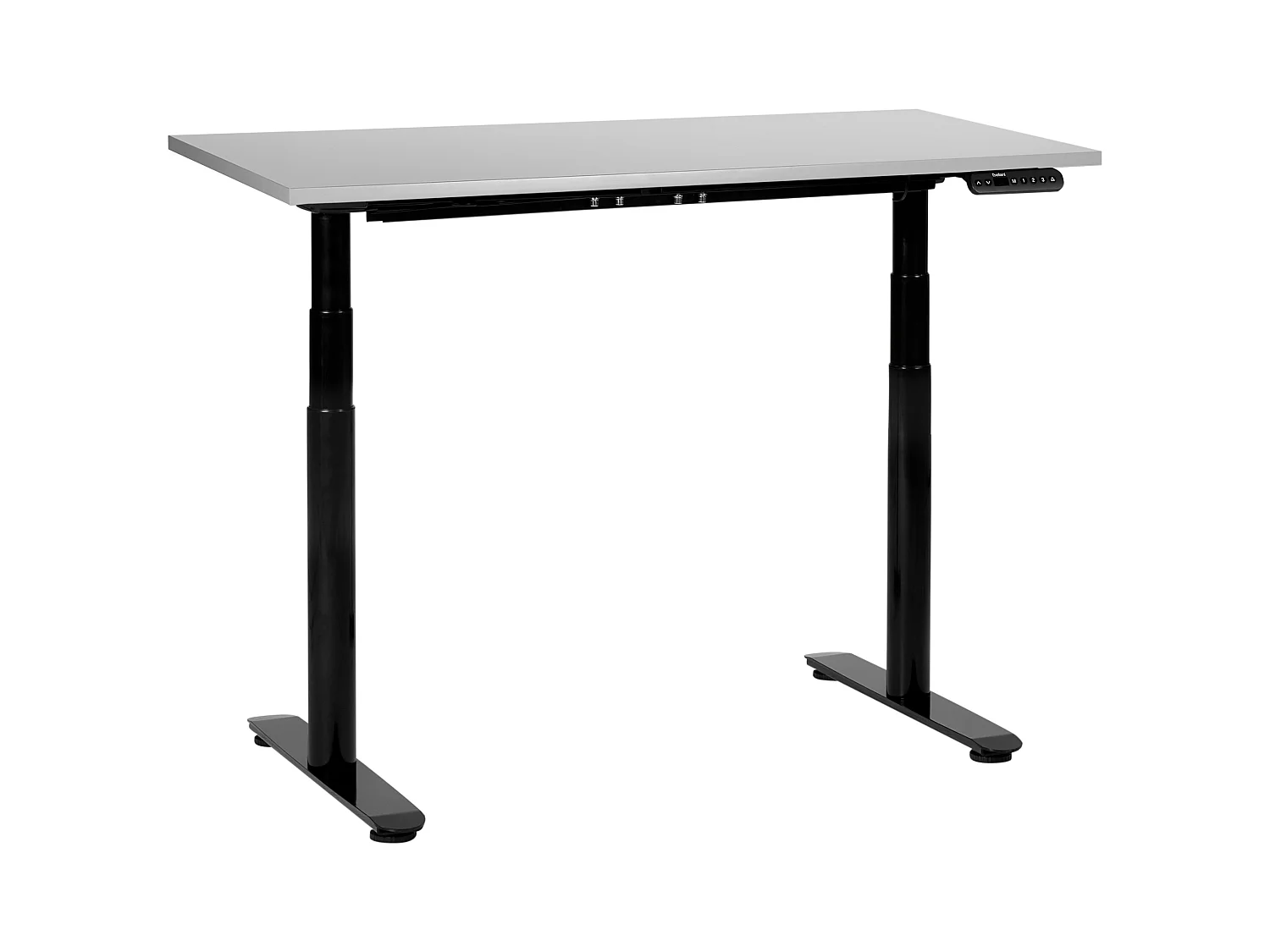 Bureau elektrisch verstelbaar grijs/zwart 120 x 72 cm DESTINAS