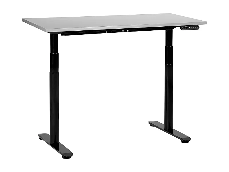 Scrivania regolabile elettricamente grigio e nero 120 x 72 cm DESTINAS