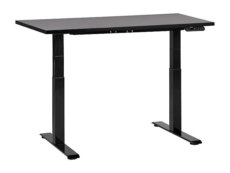 Biurko regulowane elektrycznie 120 x 72 cm czarne DESTINES