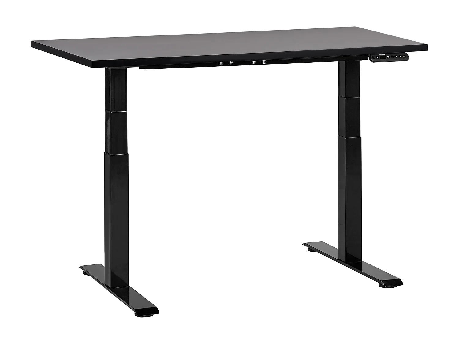 Biurko regulowane elektrycznie 120 x 72 cm czarne DESTINES