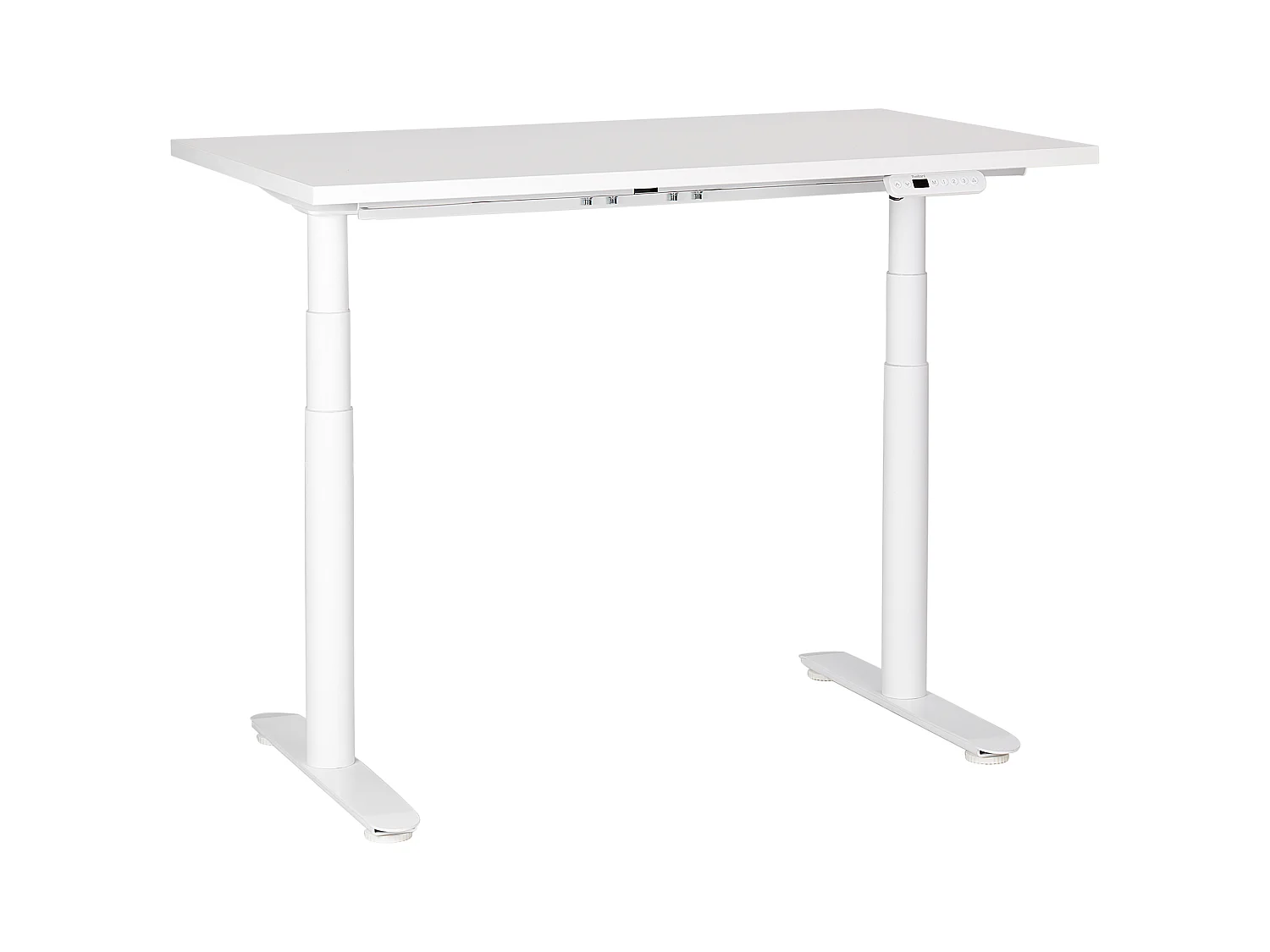 Bureau réglable en hauteur électriquement DESTINAS Blanc 120 cm 72 cm