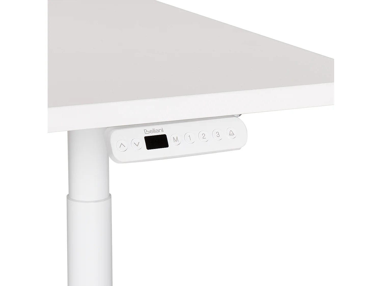 Bureau réglable en hauteur électriquement DESTINAS Blanc 120 cm 72 cm