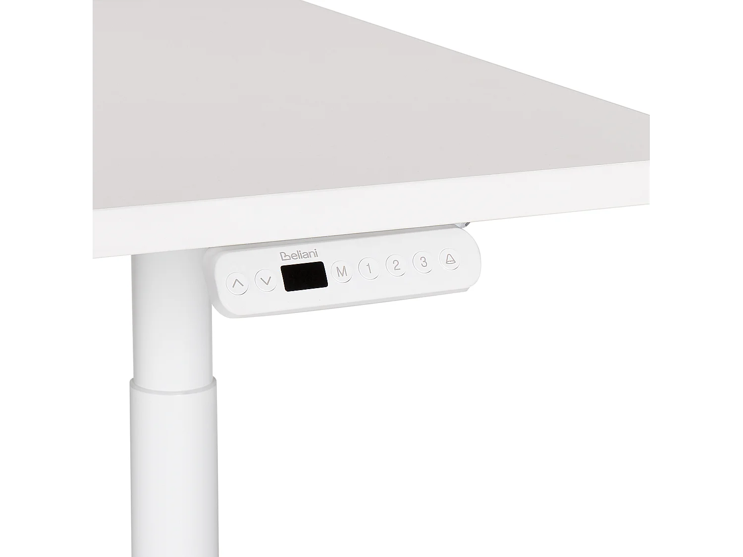 Bureau réglable en hauteur électriquement DESTINAS Blanc 120 cm 72 cm