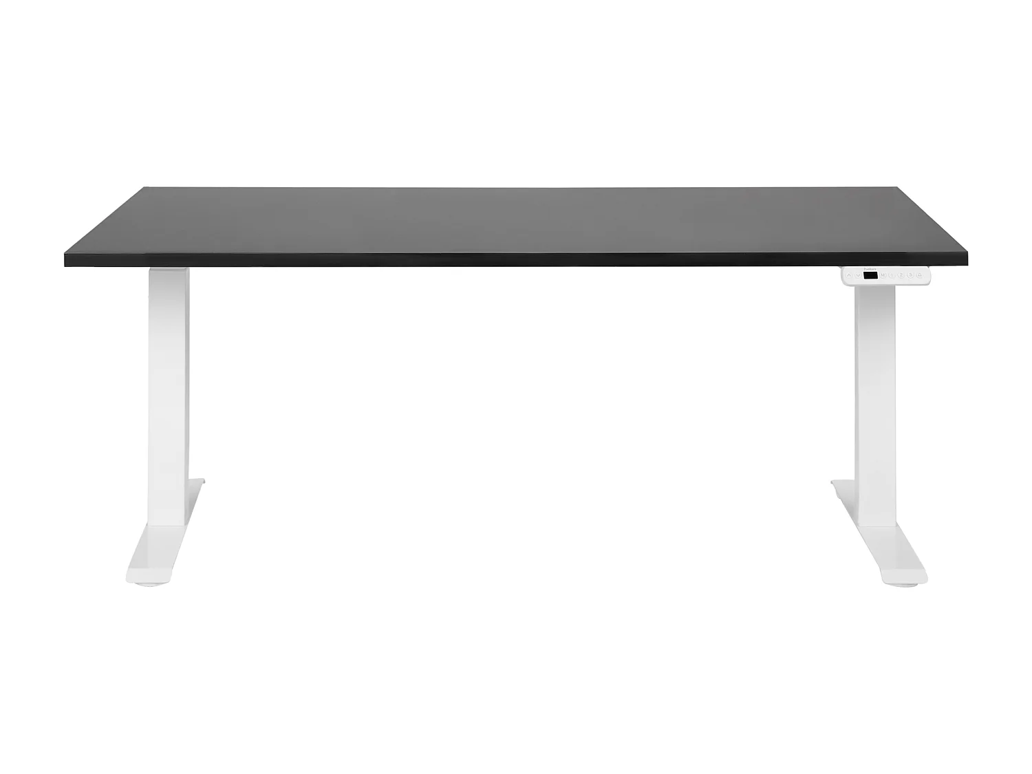 Bureau réglable en hauteur électriquement DESTINES Noir/blanc 160 cm 72 cm
