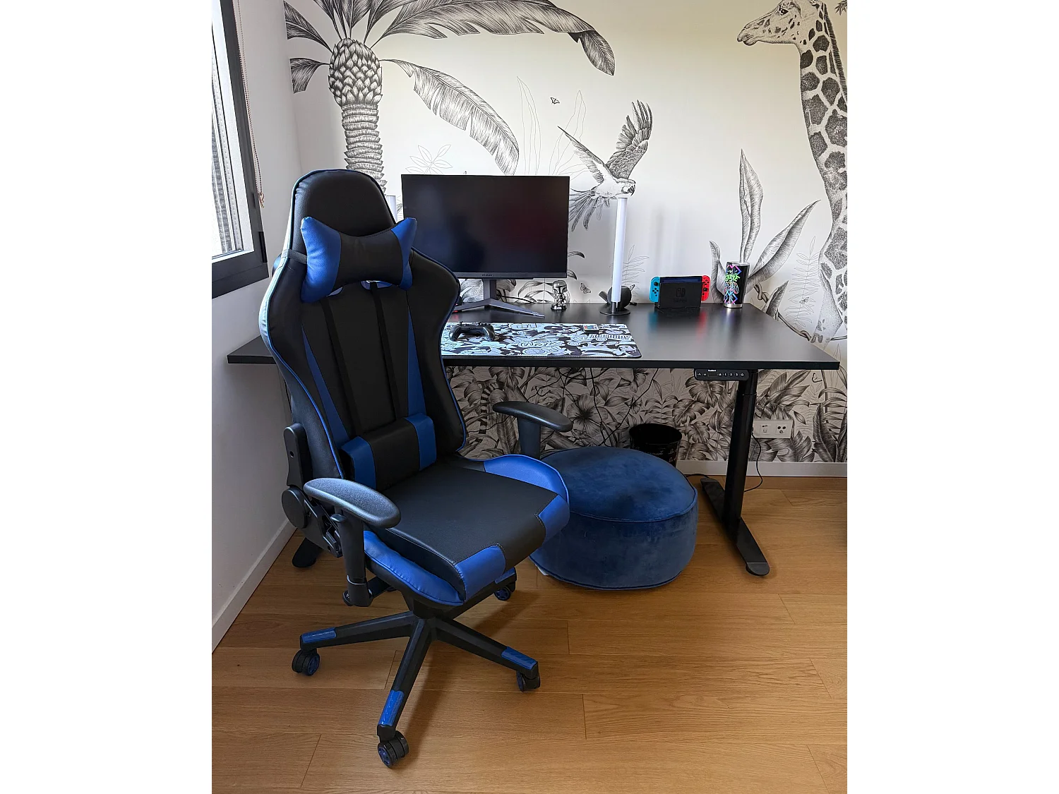 Scrivania regolabile elettricamente nero 180 x 80 cm DESTINAS