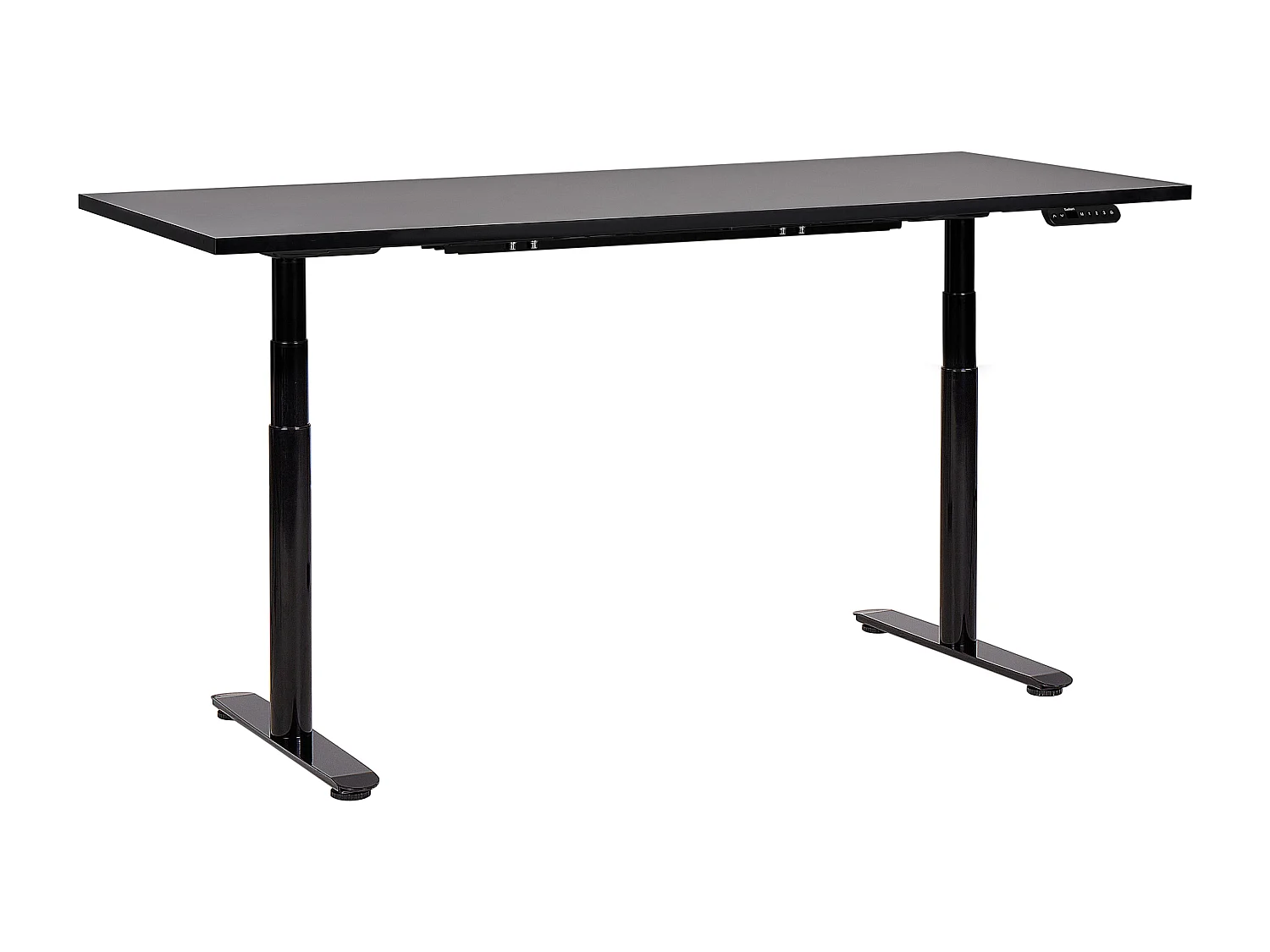 Secretária elevatória eletricamente ajustável preta 180 x 80 cm DESTINAS