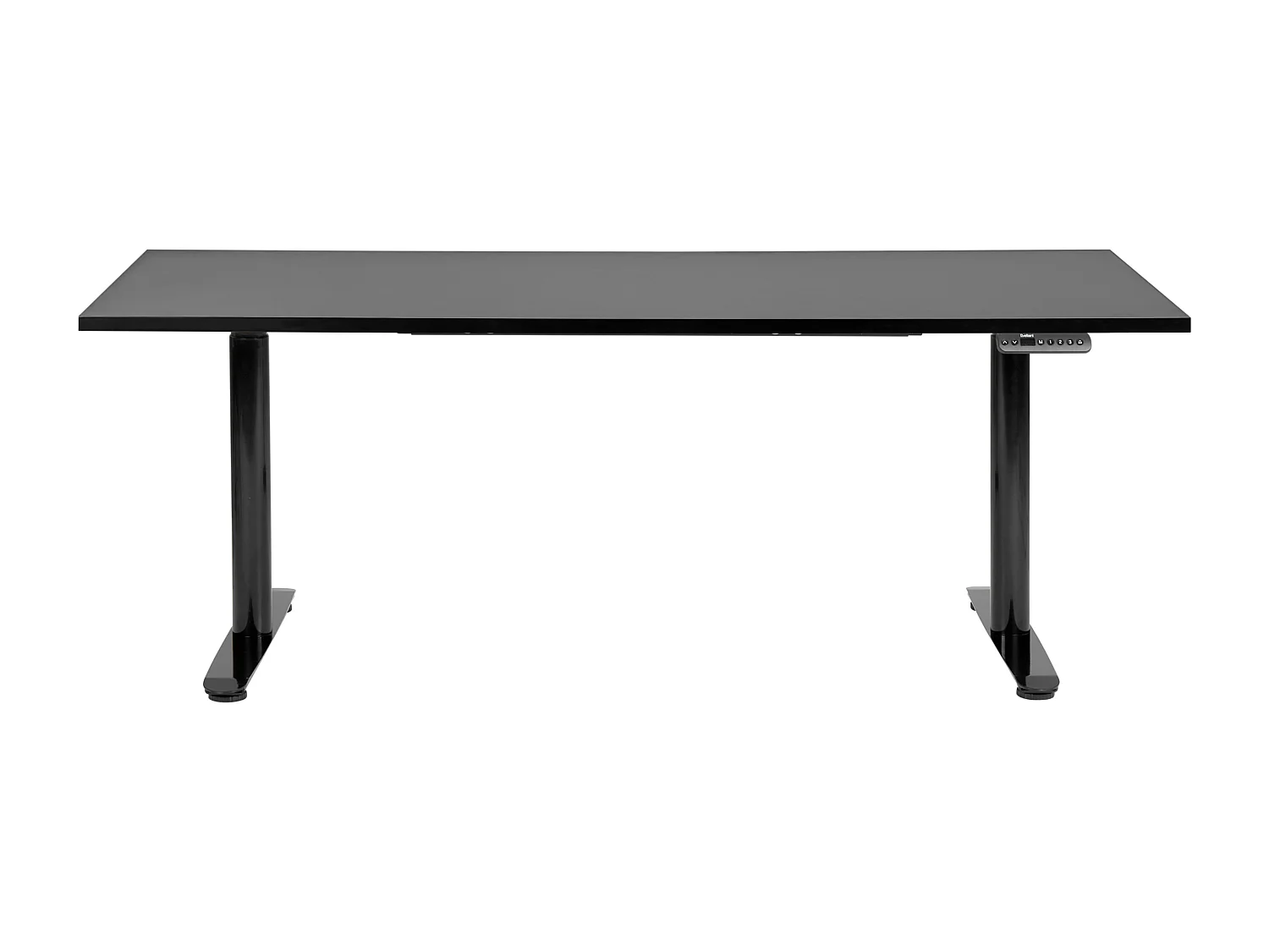 Secretária elevatória eletricamente ajustável preta 180 x 80 cm DESTINAS