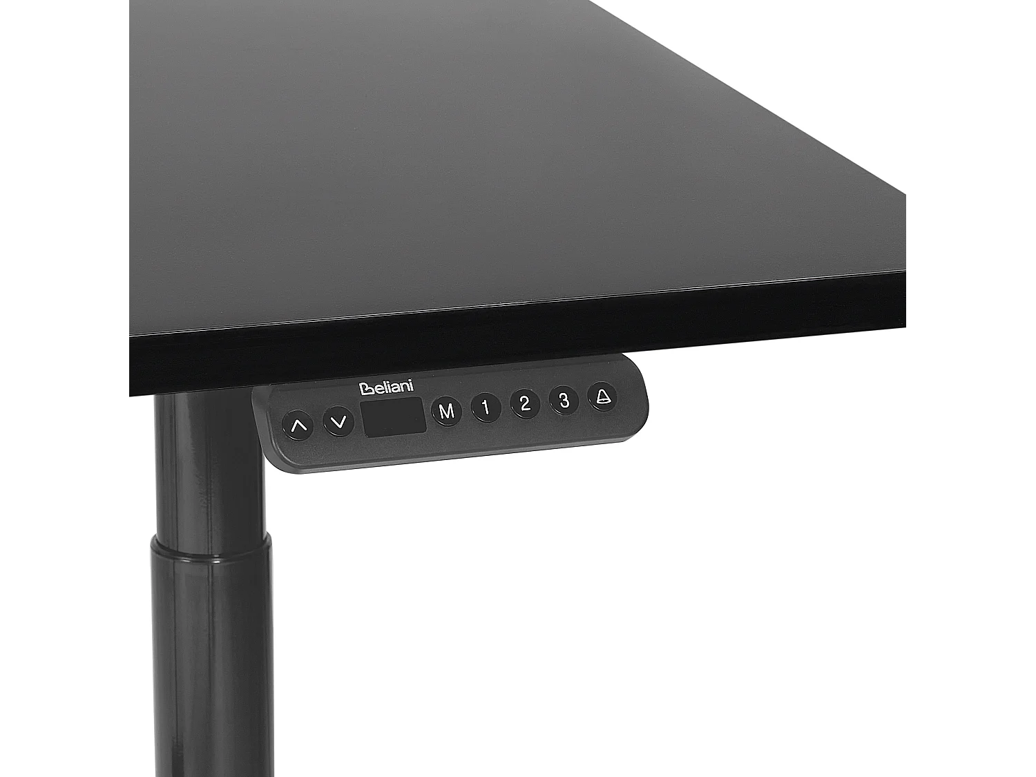 Secretária elevatória eletricamente ajustável preta 180 x 80 cm DESTINAS