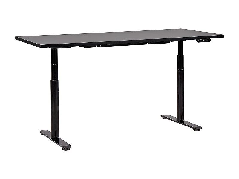 Bureau réglable en hauteur électriquement DESTINAS Noir 180 cm 80 cm