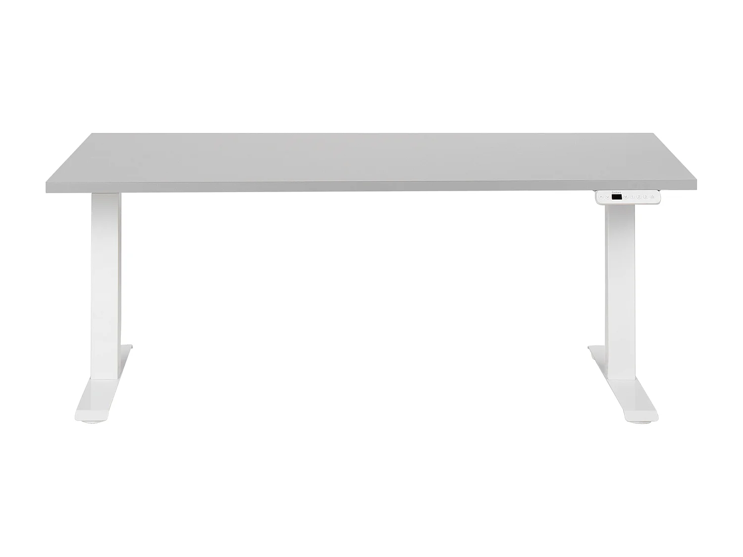 Bureau réglable en hauteur électriquement DESTINES Gris/blanc 160 cm 72 cm