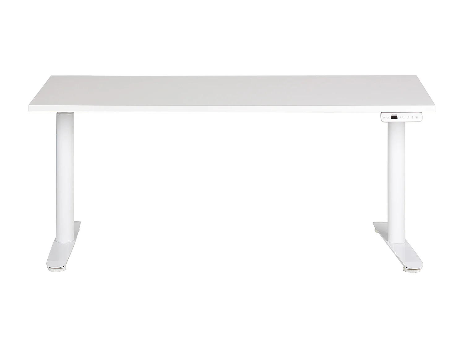 Elektrisch höhenverstellbarer Schreibtisch USB weiß 160x72 cm DESTINAS