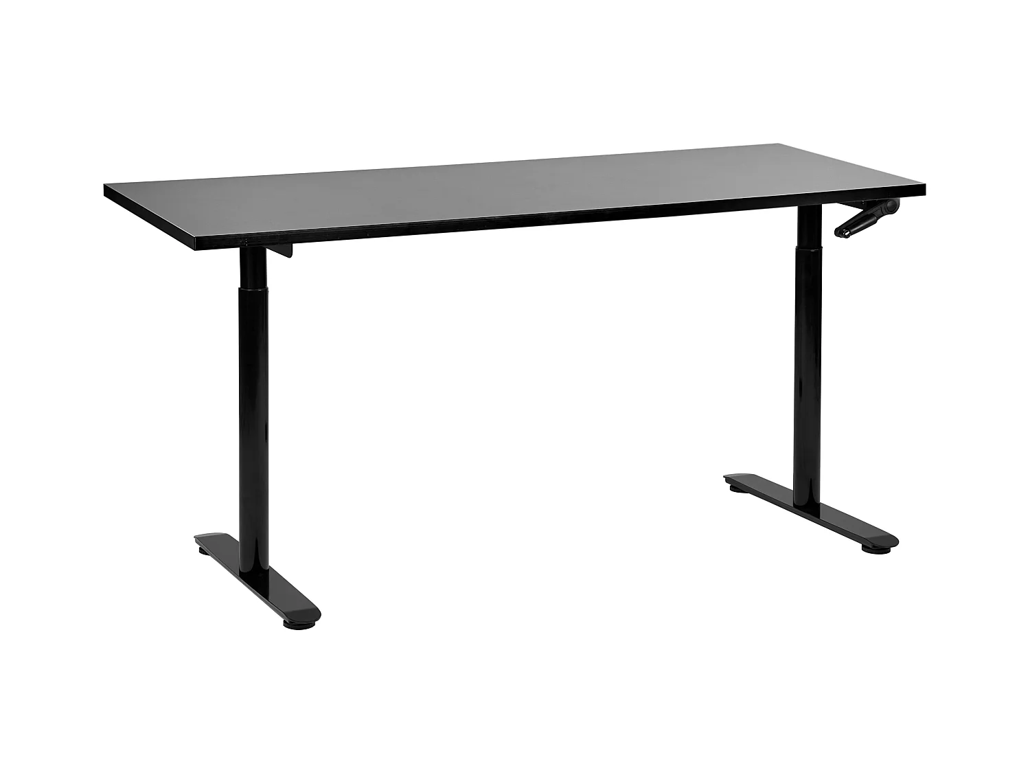 Bureau handmatig verstelbaar zwart 160 x 72 cm DESTINAS