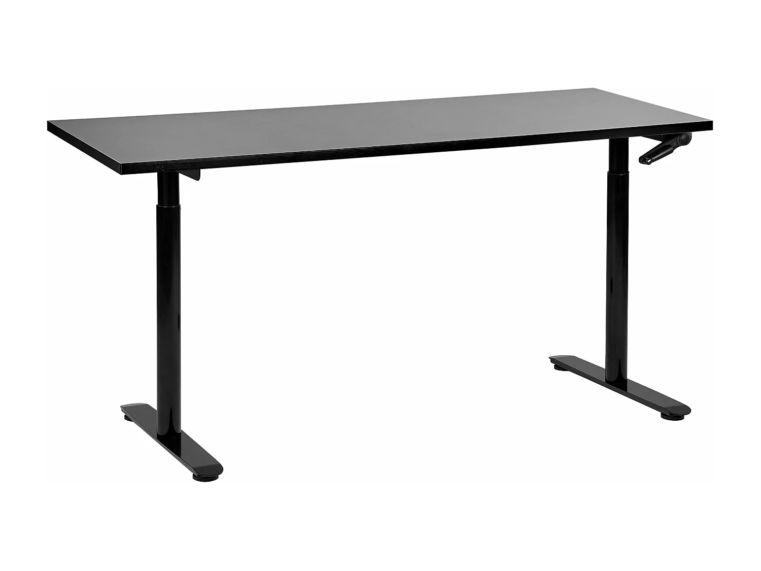 Bureau réglable en hauteur manuellement DESTINAS Noir 160 cm 72 cm