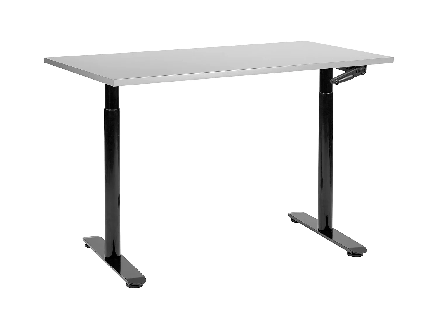 Bureau réglable en hauteur manuellement DESTINAS Gris/noir 120 cm 72 cm