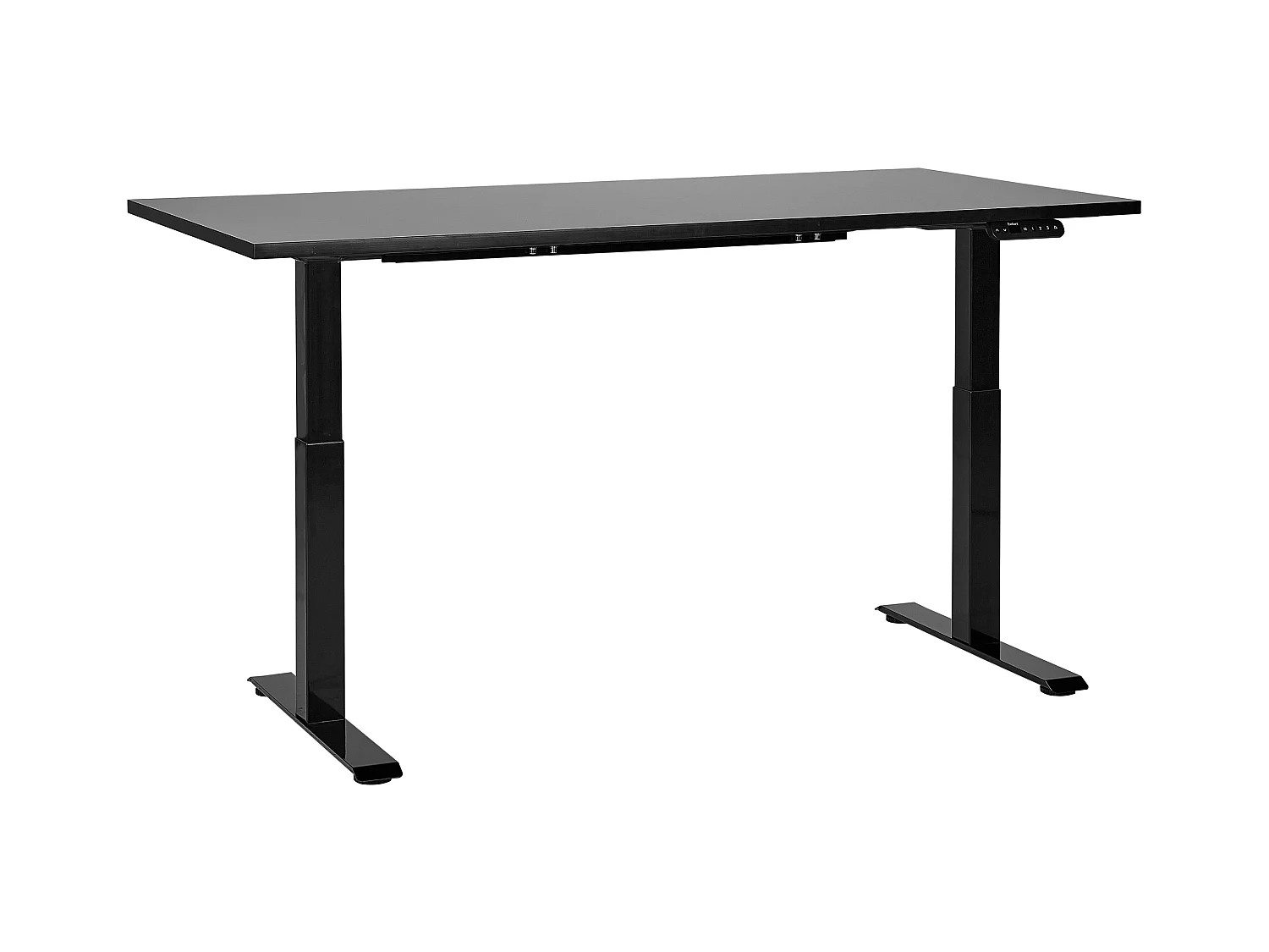 Elektrisch höhenverstellbarer Schreibtisch USB schwarz 160x72 cm DESTINES