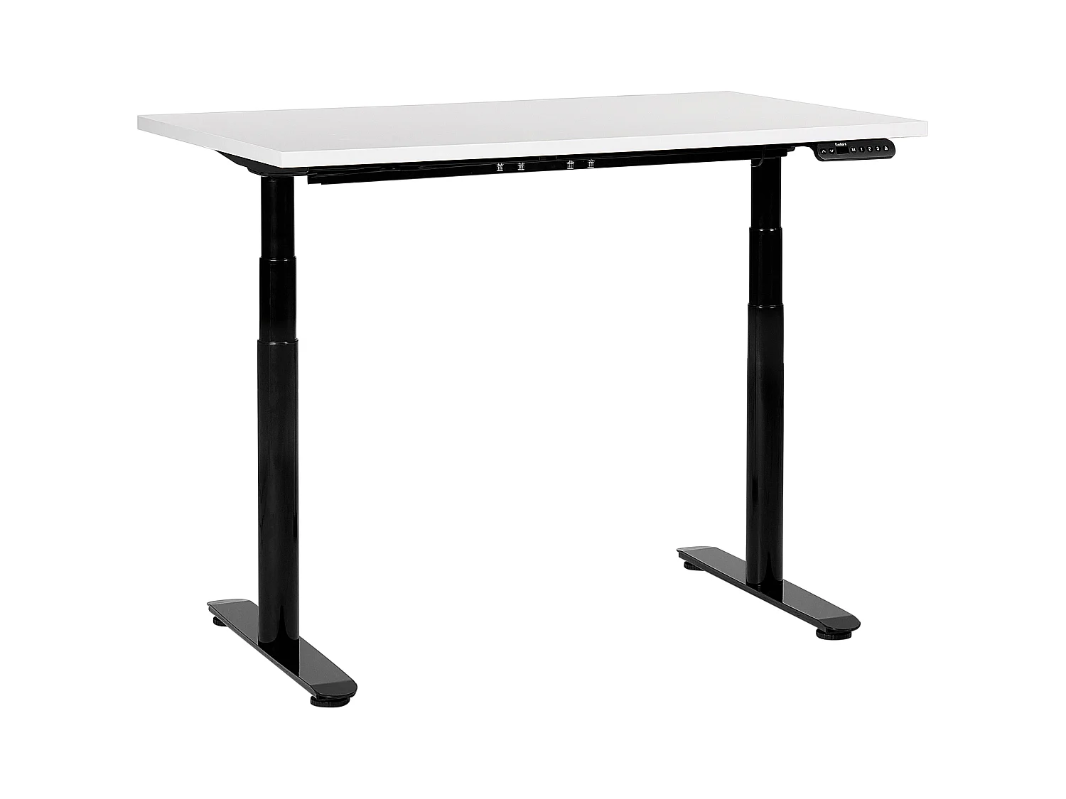 Bureau elektrisch verstelbaar wit/zwart 120 x 72 cm DESTINAS