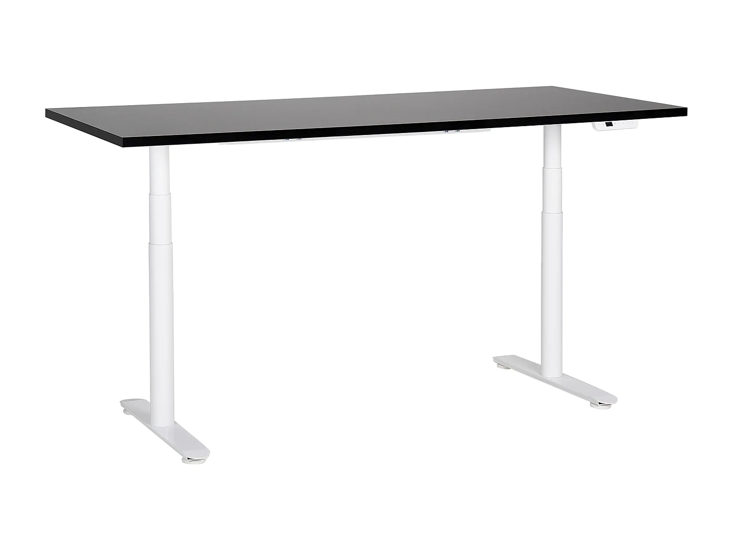 Scrivania regolabile elettricamente nero e bianco 180 x 80 cm DESTINAS
