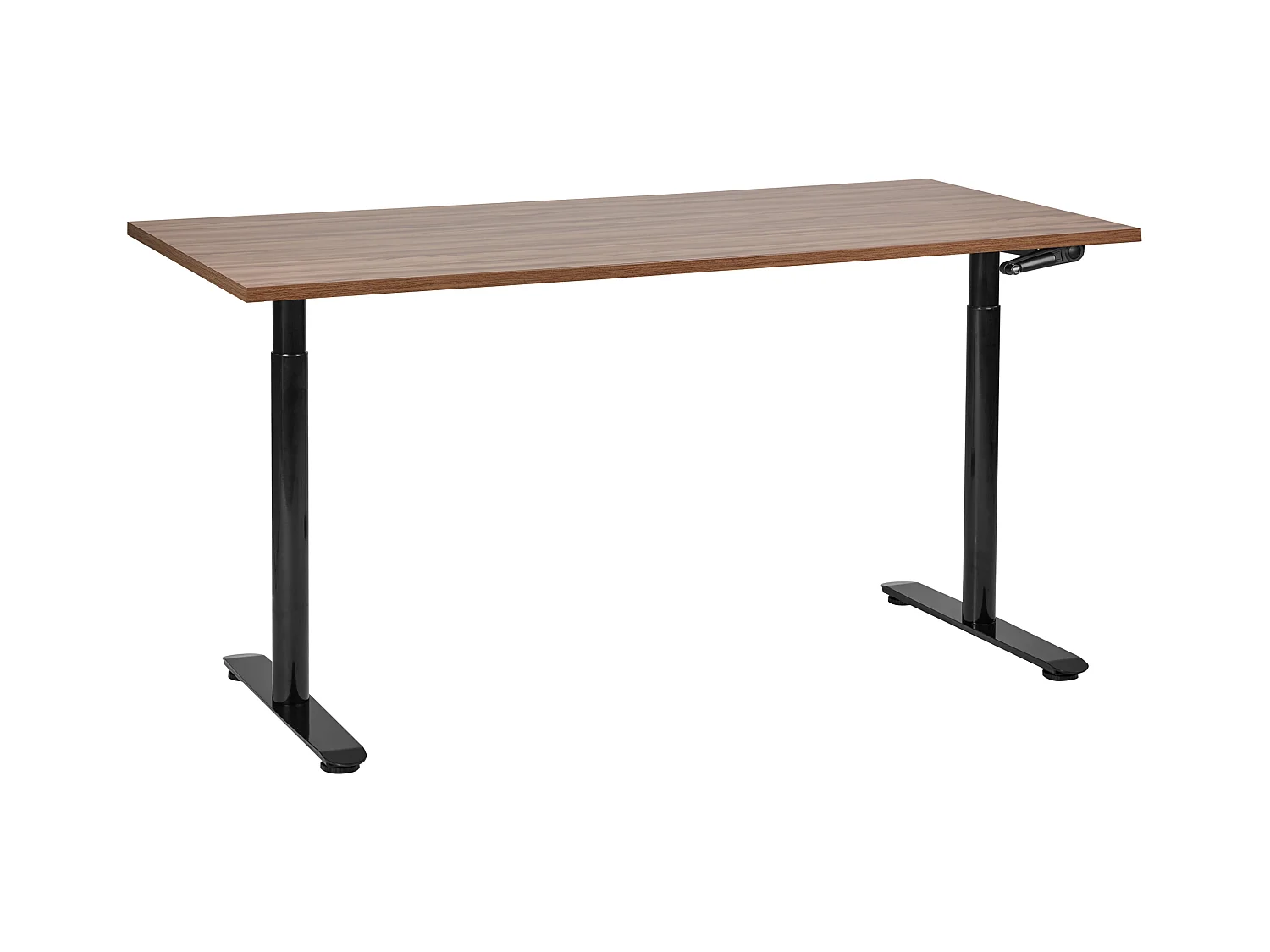 Bureau réglable en hauteur manuellement DESTINAS Marron/noir 160 cm 72 cm